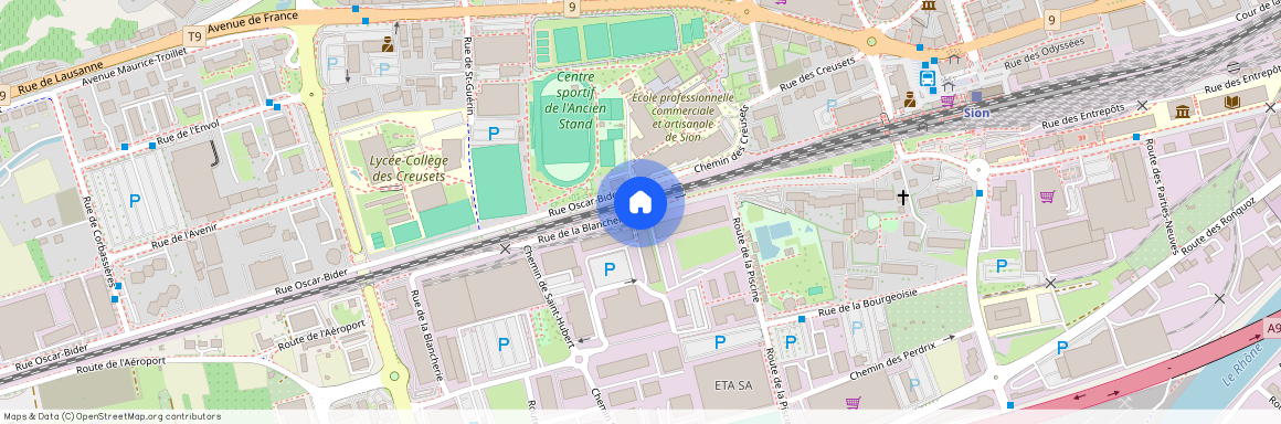 Rue De La Blancherie, 1950 Sion