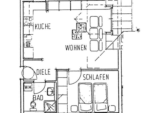 2-Raum-Wohnung, 38,9 m² im DG, ruhige Lage in Gera-Aga - Foto 1