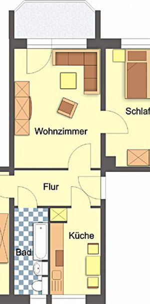 Wohnung, 3 Zimmer (60,2 m²) - Foto 2