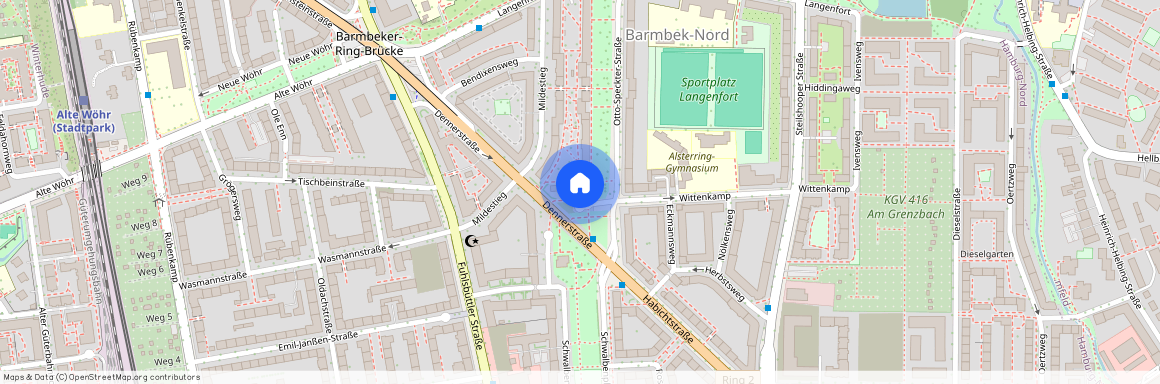 Habichtsplatz 8, 22307 Hamburg-Nord - Hamburg Barmbek