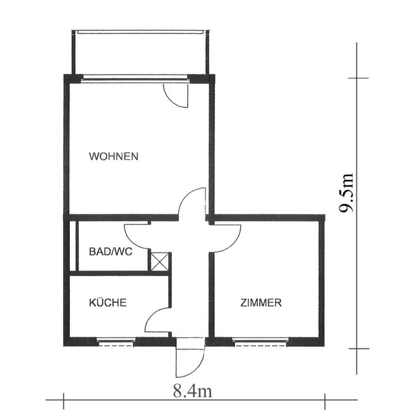 Gemütliche, zentral gelegene Wohnung nahe Shoppi-Tivoli - Foto 1