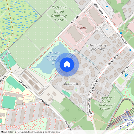 ul. Bursztynowa, Jelitkowo, Gdańsk, pomorskie