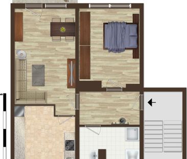 Zauberhafte 2-Raum-Wohnung sucht neue Mieter - Foto 1