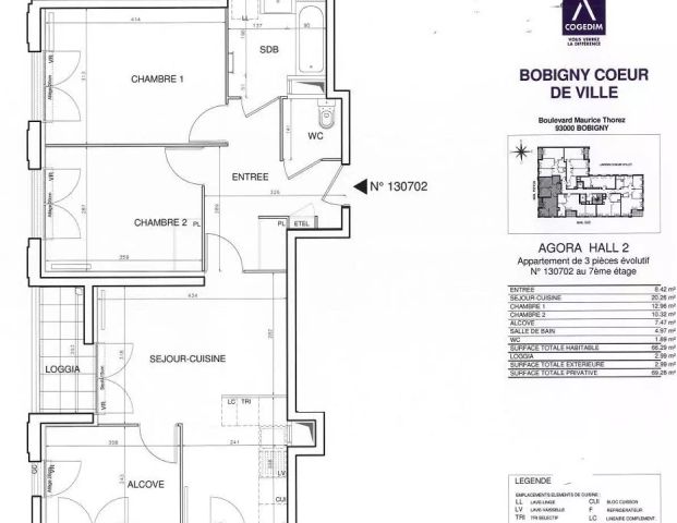 location Appartement T3 DE 65.8m² À BOBIGNY - Photo 1