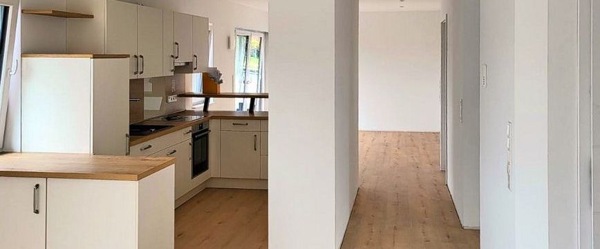KfW 55: Exklusives Penthouse mit Einbauküche und 50 m² Dachterrasse in der Blumenstadt Wiesmoor - Foto 1