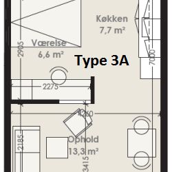 2-værelses studiebolig (Type 4) - Photo 1