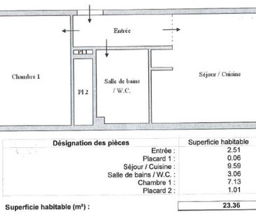 Appartement 2 pièces - 23 m² - Photo 2