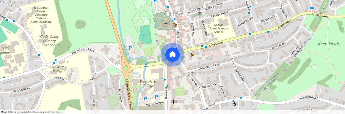 Queensway, Old Town, Hemel Hempstead, Hertfordshire, HP1