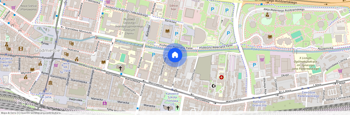 ul. św. Pawła, Śródmieście, Katowice, śląskie