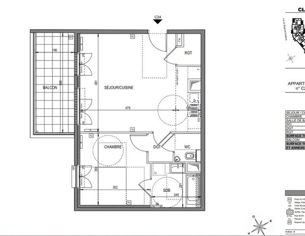location Appartement T2 DE 49.75m² À CLAMART - Photo 1