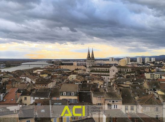 MACON CENTRE – APPARTEMENT T3 BIS AVEC MAGNIFIQUE VUE SUR LE VAL DE SAONE - Photo 1