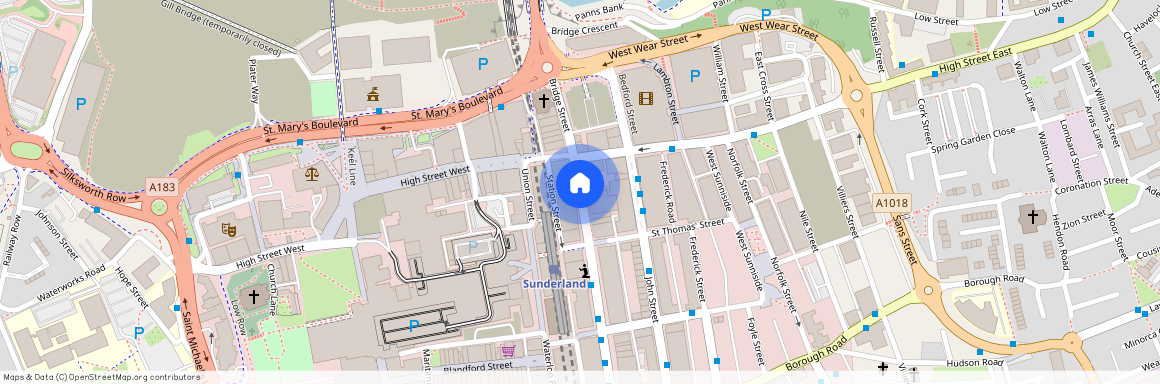 Fawcett Street, City Centre, Sunderland, SR1