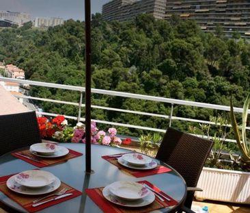 Studio Nice ouest vue mer terrasse - Photo 5