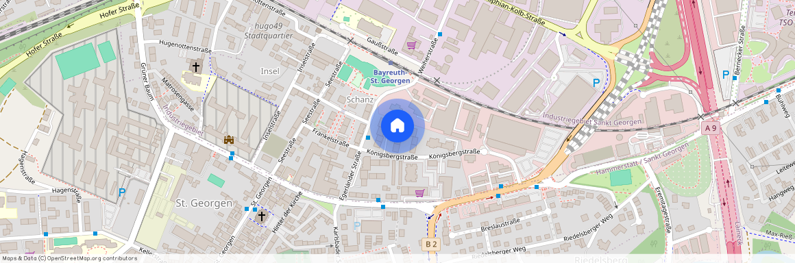 Königsbergstr. 11, 95448 Bayreuth OT St. Georgen