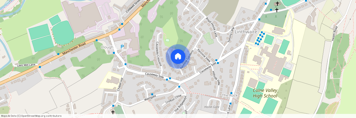 Pennine Gardens, Linthwaite, Huddersfield, West Yorkshire, HD7