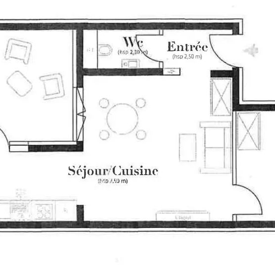 Appartement à louer 2 pièces 42.69m² - Photo 2