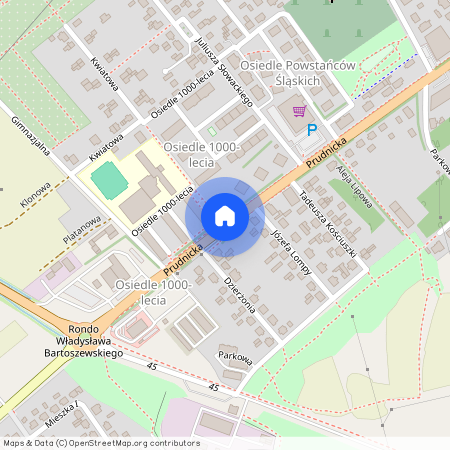 os. 1000-lecia, Krapkowice, Krapkowice, krapkowicki, opolskie