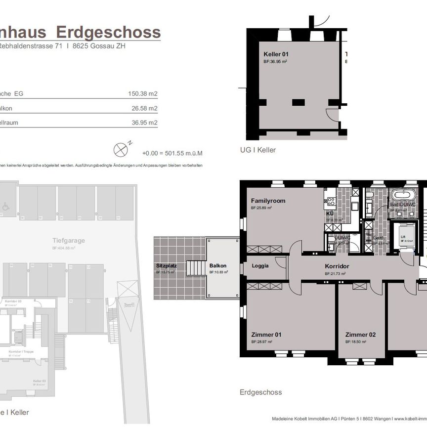 4.5 Zimmer, 160 m², EG - Foto 2