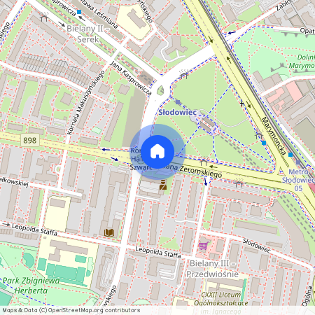 ul. Stefana Żeromskiego, Stare Bielany, Bielany, Warszawa, mazowieckie
