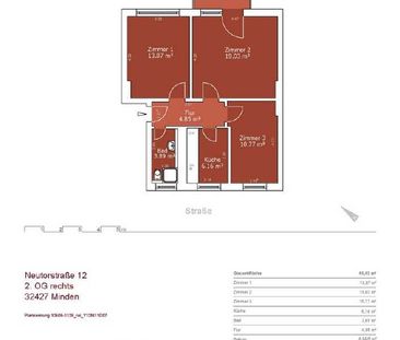 3 Zimmer mit Balkon - Foto 1