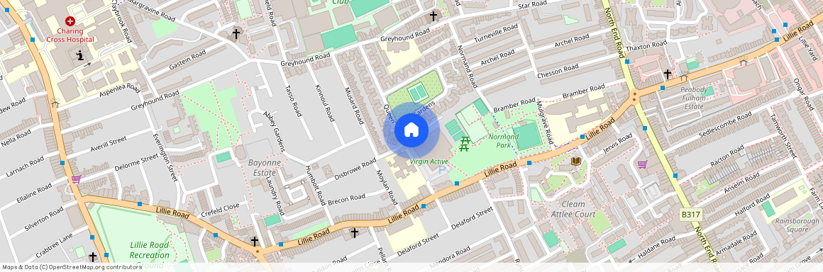 Ruskin Mansions, Barons Court, London, W14