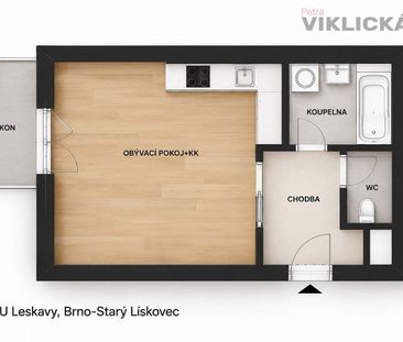 Pronájem bytu 1+kk 33 m² - Photo 1