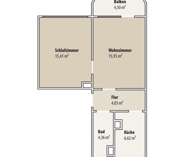 Wohnen im Grünen! 2-Raum-Wohnung mit Badewanne und Balkon in Zwötzen - Photo 3