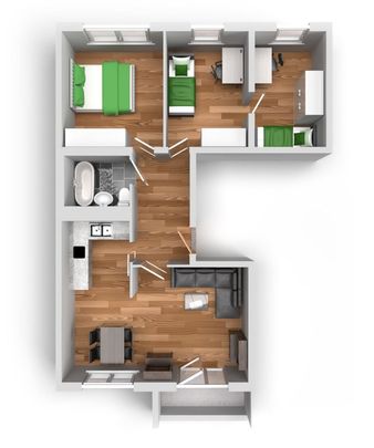 4-Raum-Wohnung Am Hohen Ufer 12 - Foto 1