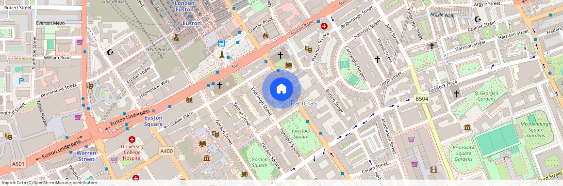 Upper Woburn Place, Bloomsbury, London, WC1H