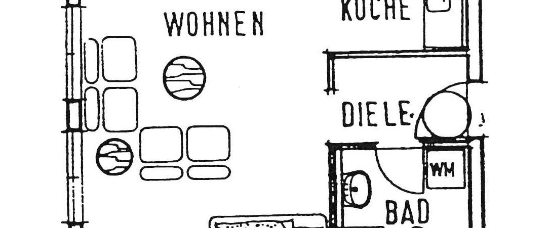 1-Raum-Wohnung, 34,2 m² im 1. OG, ruhige Lage in Gera-Aga - Foto 1