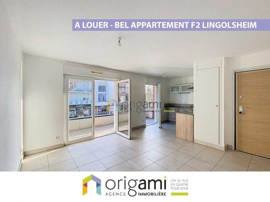 Bel Appartement F2 à louer - LINGOLSHEIM Centre - Photo 1
