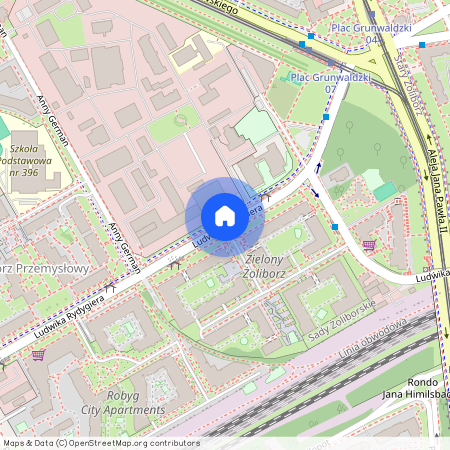 ul. Ludwika Rydygiera, Sady Żoliborskie, Żoliborz, Warszawa, mazowieckie