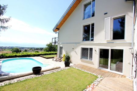 Villa avec piscine chauffée, vue panoramique sur le lac Léman et les Alpes - Foto 4
