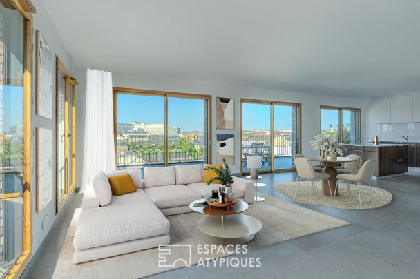 Superbe appartement de 127m2 en roof top avec terrasse - Photo 1