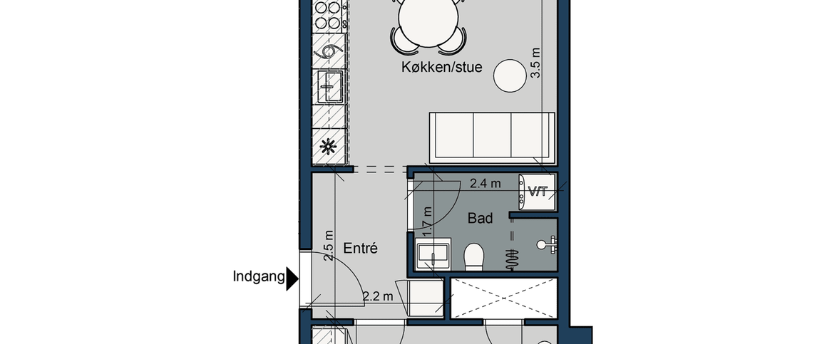 Østre Havnepark 23, 4. th. - Foto 1