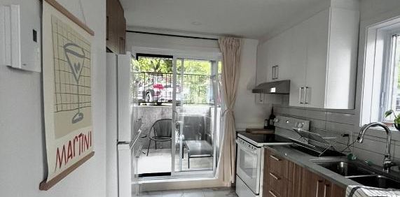 5 1/2, Ste-madeleine, bas de triple(demi-sous-sol), porte patio ,terrasse, cabanon, secteur sécuritaire, tranquille, près des services - Photo 2