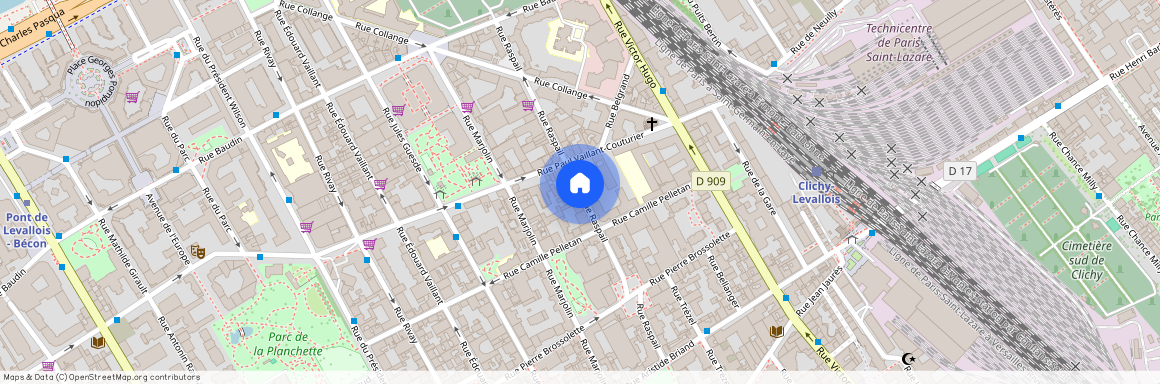 Rue Raspail, Francja, Levallois-Perret