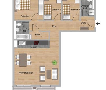 Moderne Familienwohnung in Wiesbaden-Delkenheim! - Photo 5