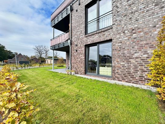 Ebenerdig wohnen auf 87,5 m² in Augustfehn | Neubau | KfW-40 | Einbauküche | Gartenanteil - Foto 1