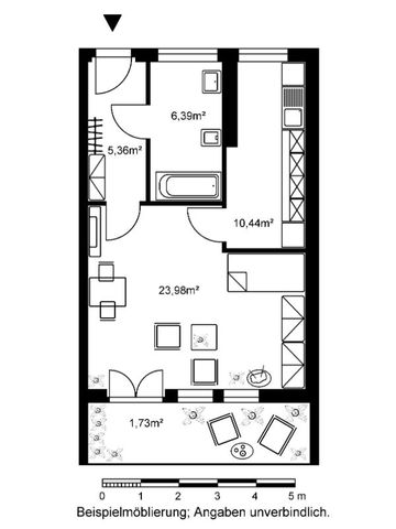 Tolle 1,5-Zimmer-Wohnung mit Gartenabteil - Photo 4