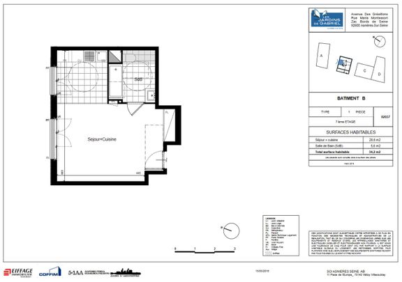 location Appartement T1 DE 34.3m² À ASNIERES - Photo 1