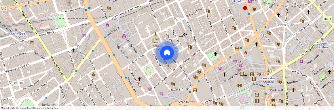 Lexington Street, 11 Slingsby Place, W1F, London