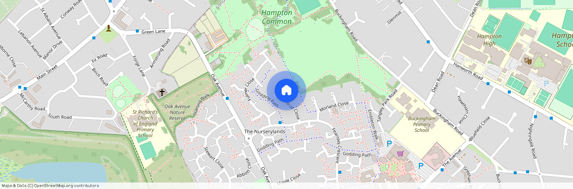 Briar Close, Hampton, Middlesex, TW12