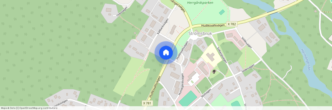 STRÖMSBRUK, Strömsbruk, Gävleborg, Nordanstig, Hudiksvallsvägen 1 A