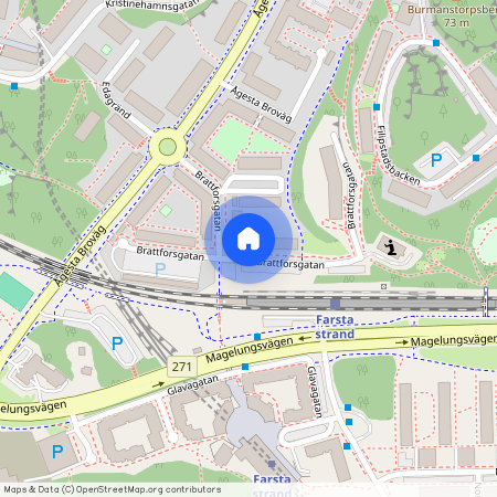 Farsta strand, Stockholm, Brattforsgatan 19