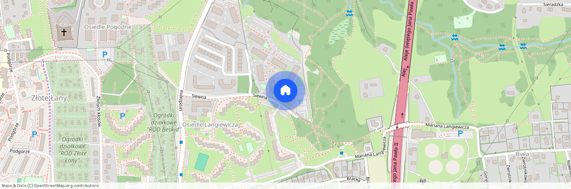 ul. Siewna, Złote Łany, Bielsko-Biała, śląskie