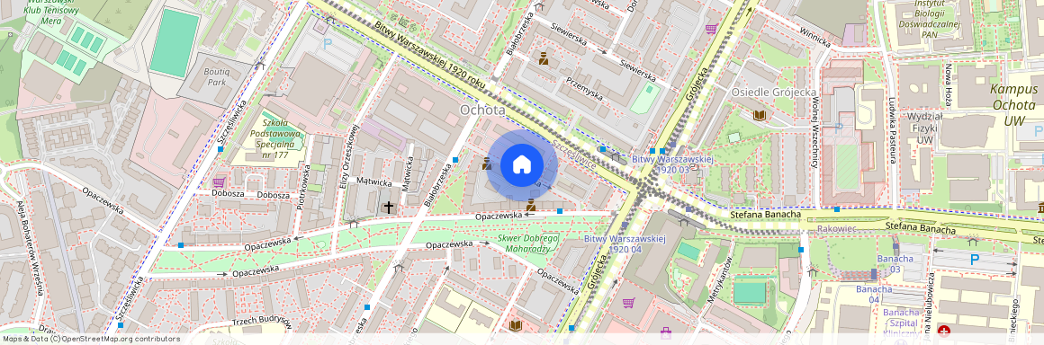 ul. Dunajecka, Szczęśliwice, Ochota, Warszawa, mazowieckie