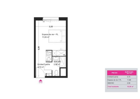 Location Appartement 1 pièce 19m² FRANQUEVILLE ST PIERRE 76520 - Photo 5