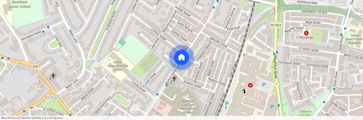 Baker Street, York, YO30 7AX, Burton Stone Lane