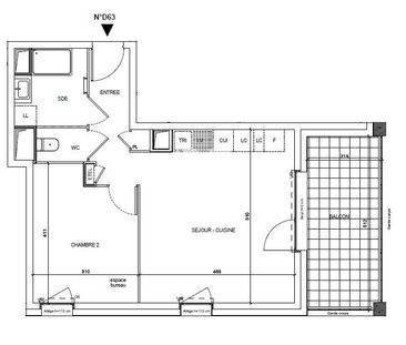 Location Appartement 2 pièces 45m² GRENOBLE 38100 - Photo 2